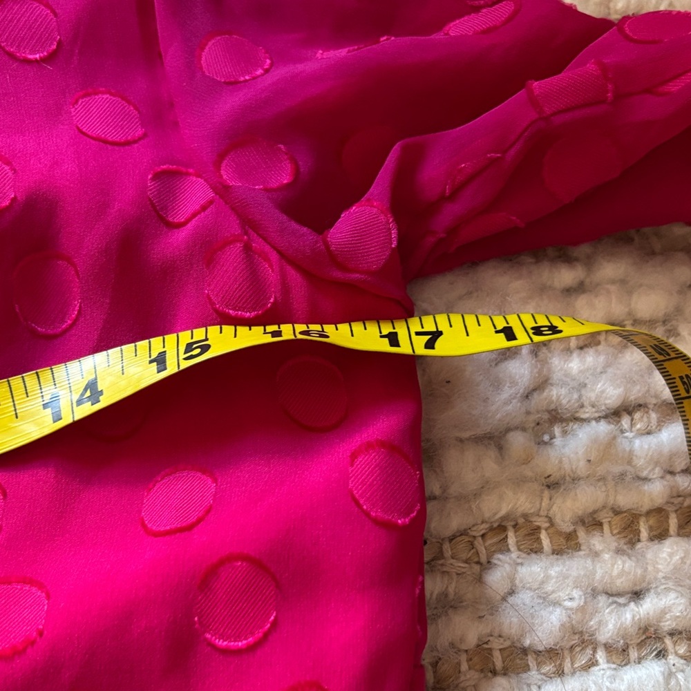 🩷 NEW SALONI Marissa Polka Dot Ruffle Dress Fuchsia Pink - Picture 6 of 8
